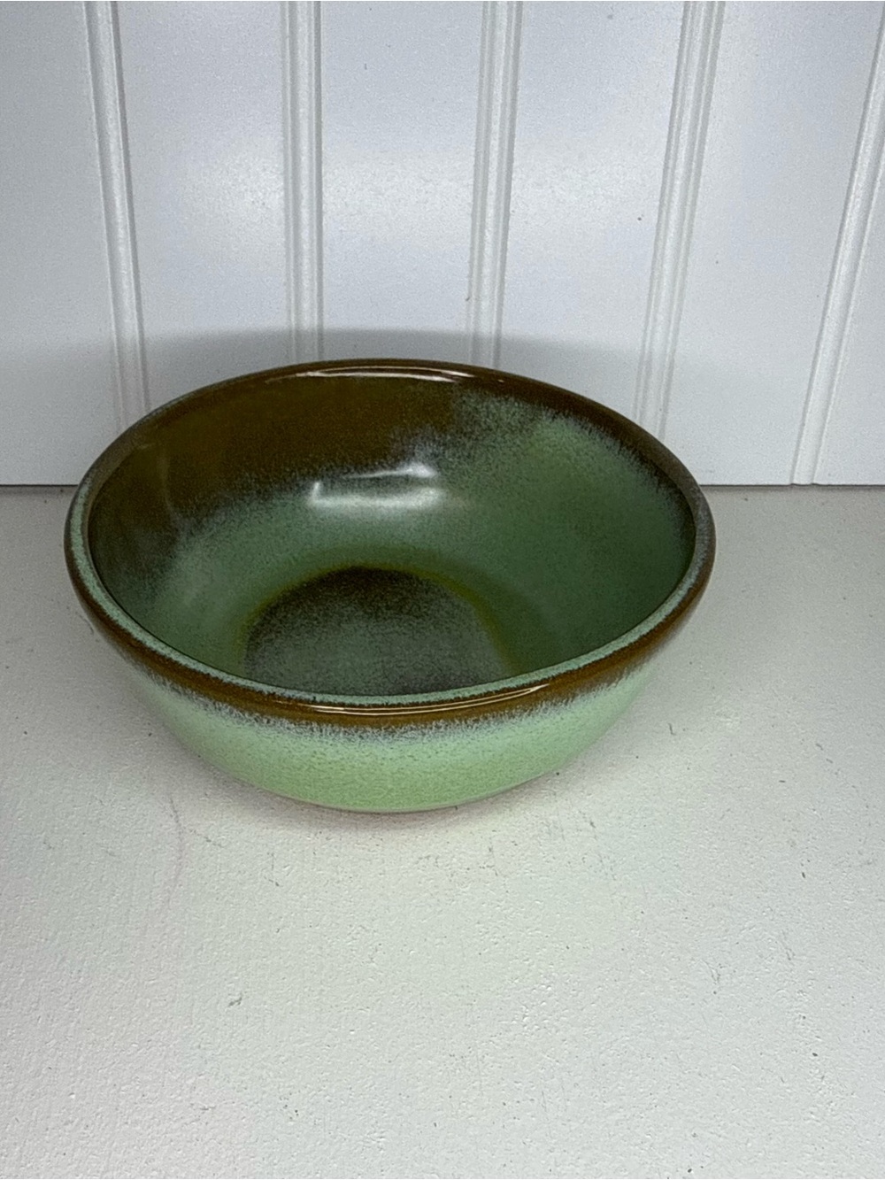 Vintage Frankoma Pottery 6X Prairie Green Westwind Dinnerware 14 oz Bowl